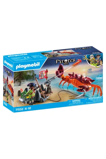 Playmobil Pirates Walka z ogromnym krabem 71532