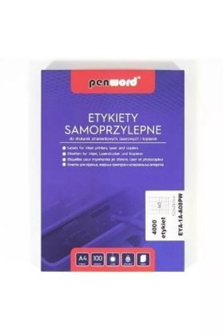 Etykiety samoprzylepne A4