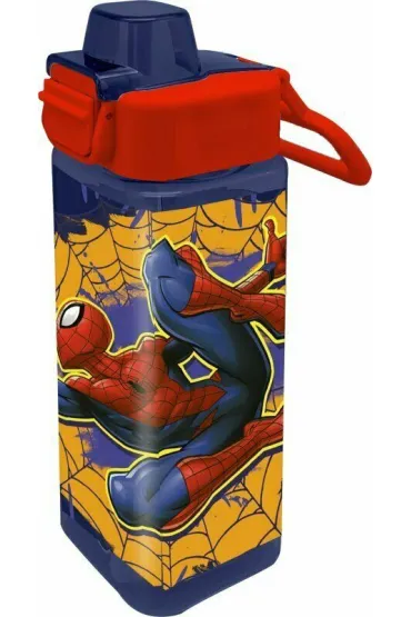 Bidon kwadratowy 500ml PP Spiderman 843396 Kids Euroswan