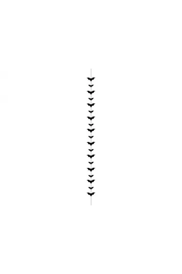 Girlanda Nietoperze czarny 1.5m