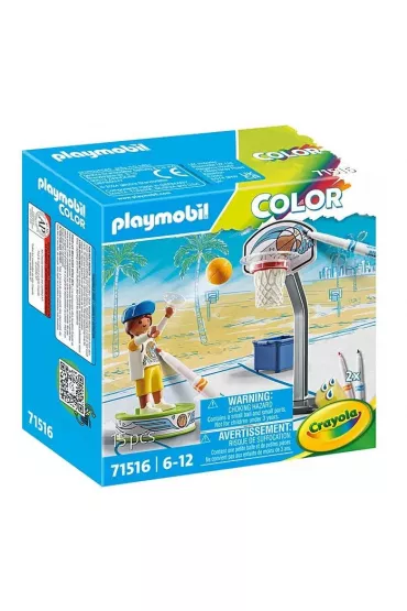 Playmobil Color Skater z piłką do koszykówki 71516