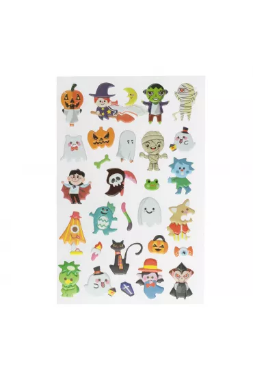 Piankowe naklejki halloweenowe