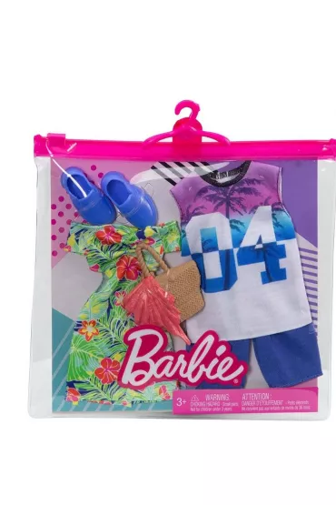 Barbie. Zestaw ubranek Ken i Barbie