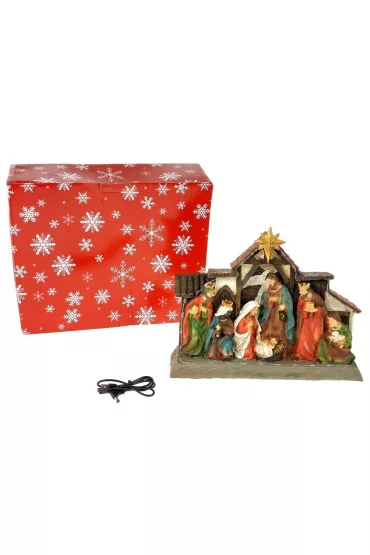 Szopka ze światłem