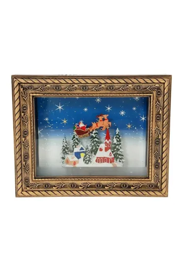 Obrazek świąteczny ze światłem