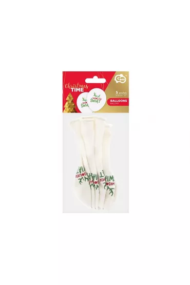 Balony Wesołych Świąt z rogami