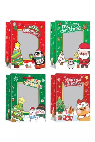 Torebka upominkowa S Boże Narodzenie MIX