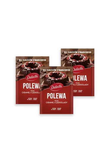 Polewa smak ciemnej czekolady Zestaw