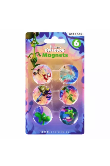 Magnesy Diplodok 30mm 6 szt