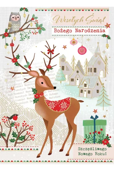 Karnet B6 sarenka zimowa