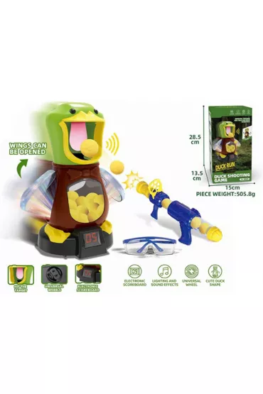 Strzelnica Kaczka + pistolet na soft piłeczki