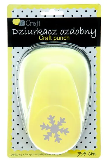 Dziurkacz ozdobny śnieżynka 7,5cm