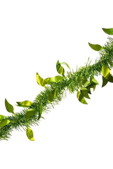 Łańcuch dekoracyjny matowy listki miętowy 230cm