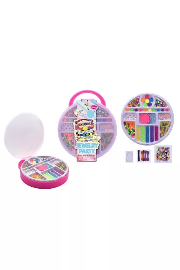 Zestaw koralików do robienia biżuterii w walizce