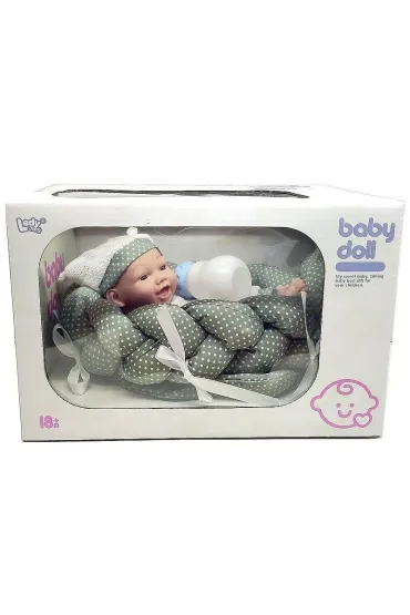 Bobas z kocykiem i butelką 25cm