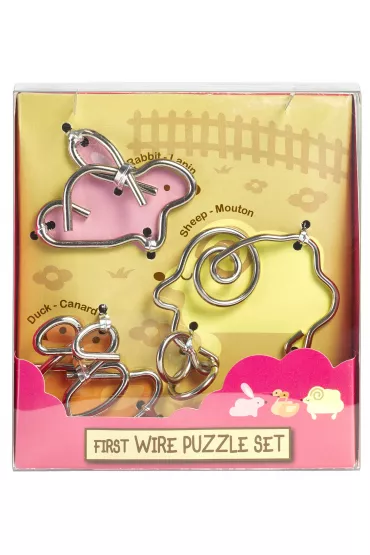 Łamigłówki Moje pierwsze zestaw różowy 3szt.