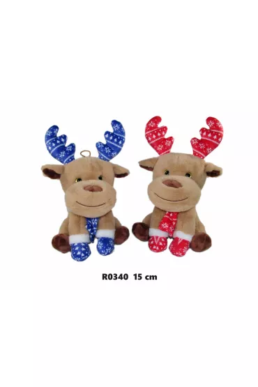 Łoś Renifer świąteczny 15cm MIX