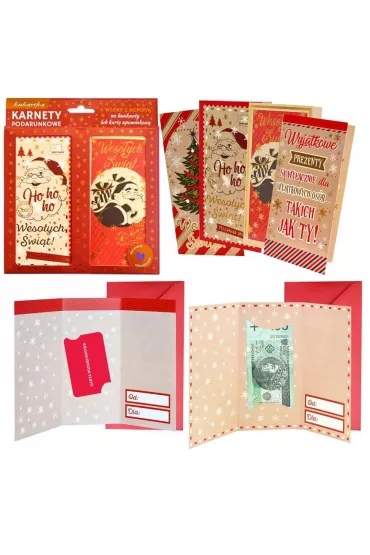 Zestaw karnetów podarunkowych ZKP-002 BN