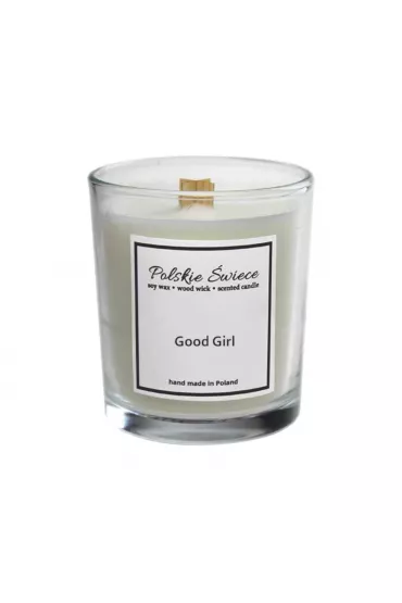 Świeca sojowa z drewnianym knotem Good Girl