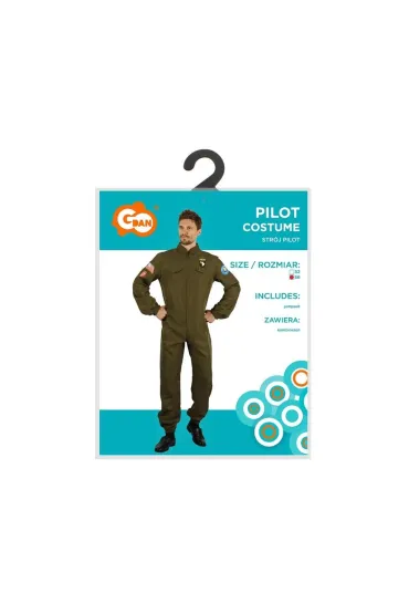 Strój dla dorosłych Pilot kombinezon rozm.56