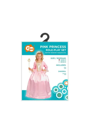 Strój dla dzieci Różowa Księżniczka rozm.110/120cm