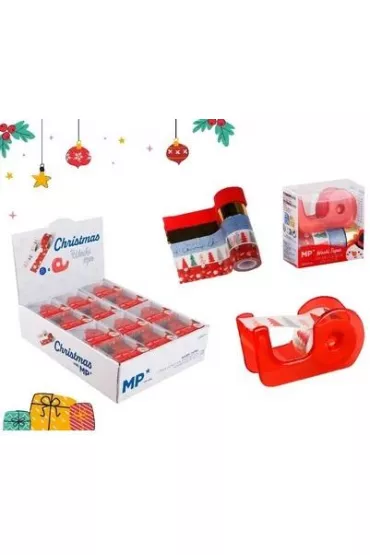 Taśma dekoracyjne świąteczne washi 12mmx3m