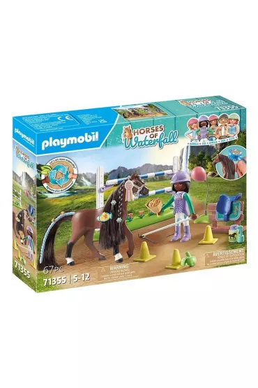 Playmobil Horses of Waterfall Zoe i Blaze z przeszkodami 71355