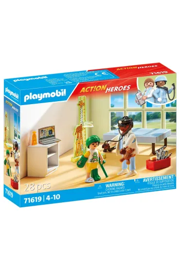 Playmobil Action Heroes Pediatra z pluszowym misiem 71619