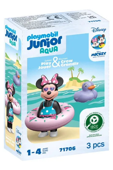 Playmobil Junior Aqua Disney Myszka Minnie i wycieczka na plażę 71706