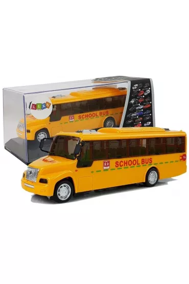 Autobus szkolny z naciągiem światło dźwięk