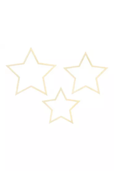 Zawieszki dekoracyjne Gwiazdy mix 3 szt