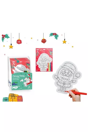Puzzle świąteczne do kolorowania z flamastr 4 szt