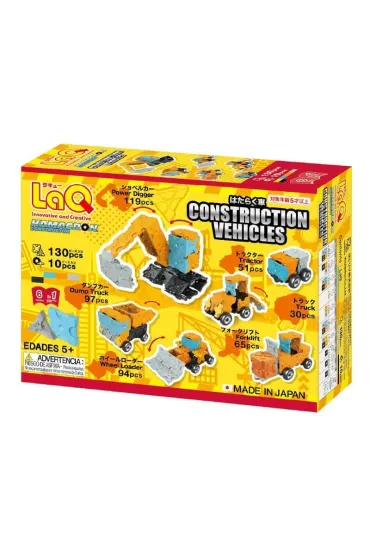  Klocki edukacyjne LaQ Construction Vehicles