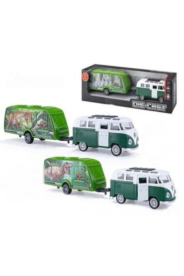 Auto XED VW Ogórek + przyczepa do transportu dinozaurów 2001121