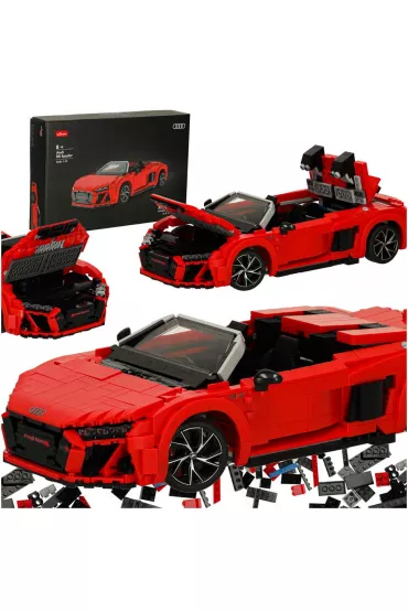  Samochód Rastar 93800 AUDI R8 Spyder 1:14 klocki