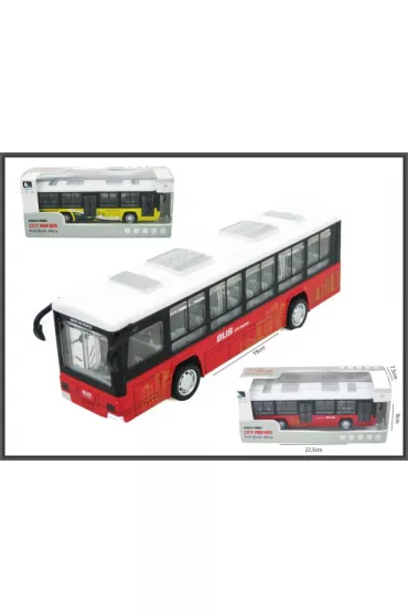 Autobus 19cm ze światłem i dźwiękiem 3 kolory