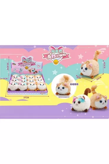 Zwierzątko kot z piszczkiem/kręcący ogon 15601