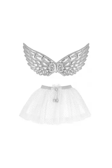 Strój srebrny aniołek rozm. uniwersalny