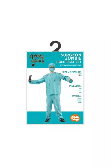 Strój dla dorosłych Chirurg Zombie rozm. 56