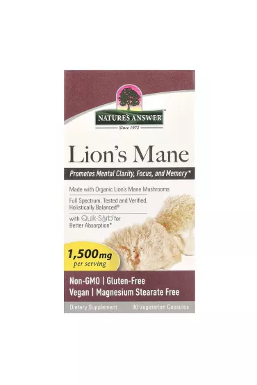 Lion`s Mane 1500 mg - Soplówka jeżowata Suplement diety