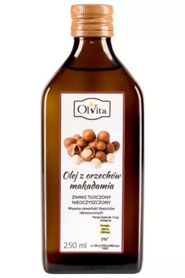 Olej z orzechów makadamia zimnotłoczony
