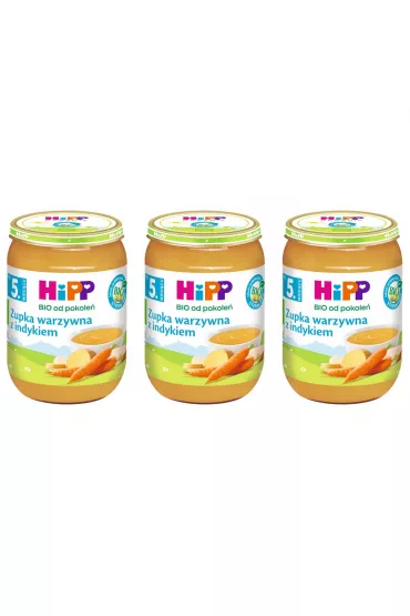 Zupka warzywna z indykiem po 5. miesiącu zestaw