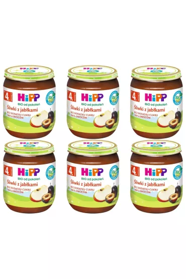 Śliwki z jabłkami po 4. miesiącu zestaw