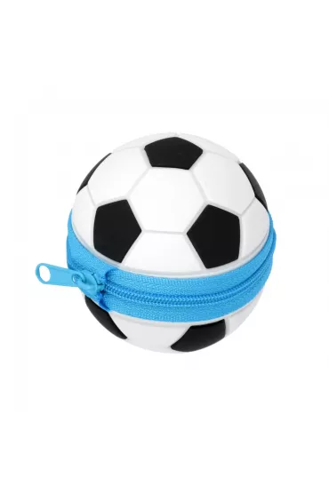 Piórnik silikon 1zamek siatka Football