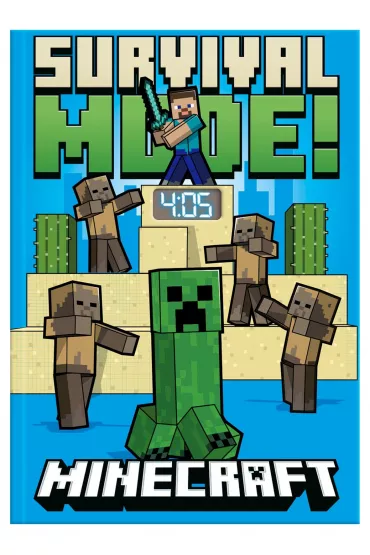 Notatnik z zegarkiem LCD Minecraft MIN4331