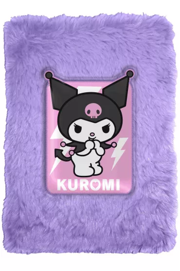 Notatnik w pluszowej okładce Kuromi  KU00008