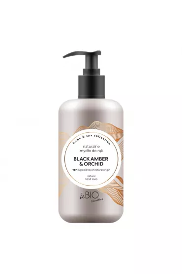 Home & Spa collection Naturalne mydło do rąk w płynie Black Amber & Orchid