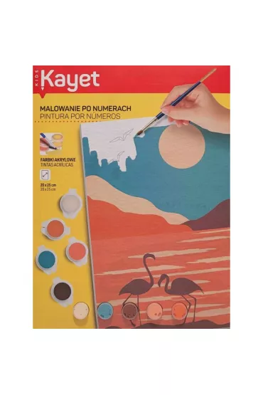 Malowanie po numerach - Flamingi