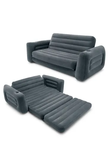 Sofa dmuchana rozkładana duże łóżko materac 2w1 66552