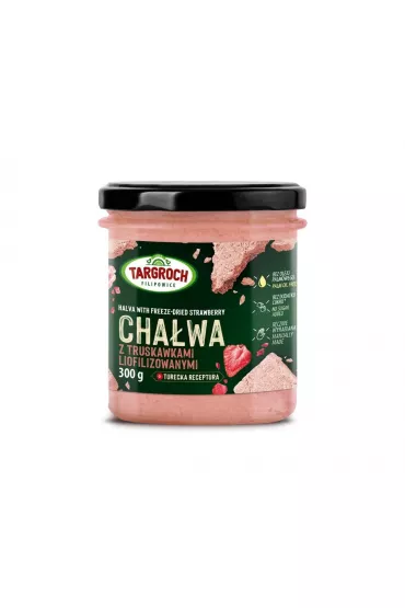 Chałwa z truskawkami bez dodatku cukru